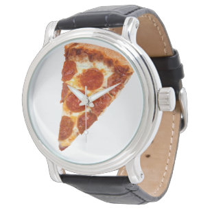 Montre SlipperyJoe's classique pepperoni pizza tranche fo