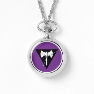 Montre SlipperyJoe's Lesbian Pride drapeau labrys symbole