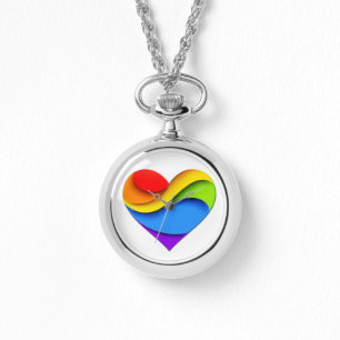 Montre SlipperyJoe's orgueillement coeur courbes forme 3D