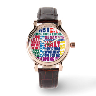 Montre Slogans en 12 étapes