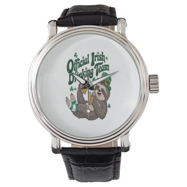 Montre Sloth Irish Drinking St Patrick's Day (devant)
