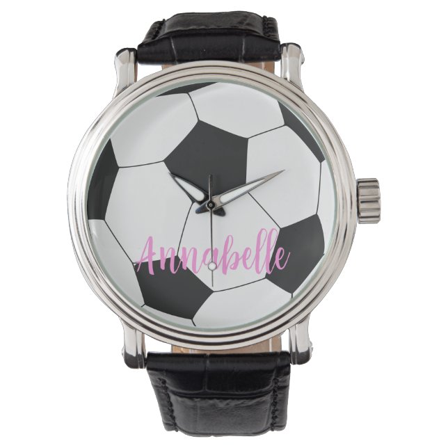 Montre Soccer Nom personnalisé (devant)