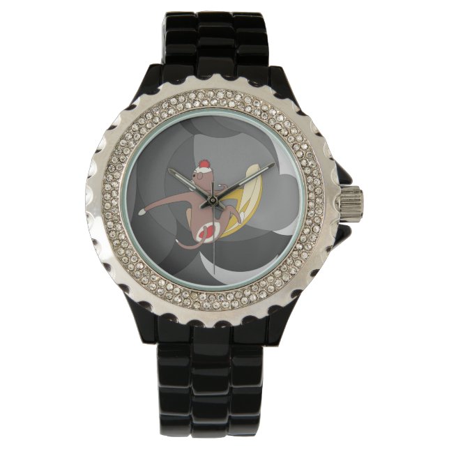 Montre Sock Monkey est allé Surfing Bananes (devant)