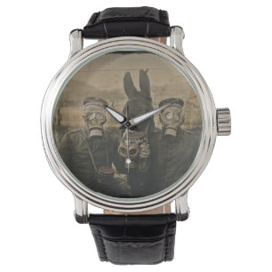 Montre Soldats Masques d'âne et de gaz