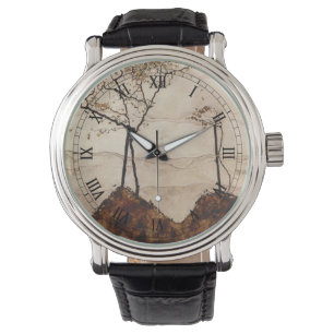 Montre Soleil d'automne et arbres par Egon Schiele, Art a