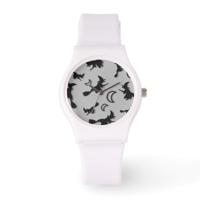 Montre Sorcière volante entre la moitié de la lune à Hall (Recto)