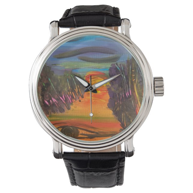 Montre Soulful Horizon Hand Painted Design  (devant)
