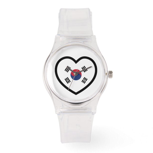 Montre South Korea Flag Heart (Recto)