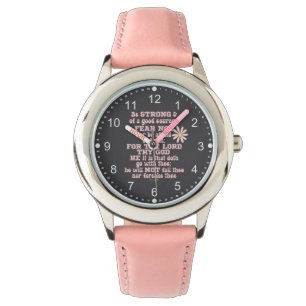 Montre Soyez forts et courageux KJV Bible Verset