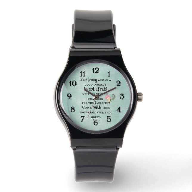 Montre Soyez un puissant couplet de la Bible (Recto)
