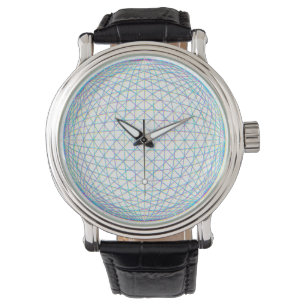Montre Sphère 3D géométrique Art linéaire minimaliste