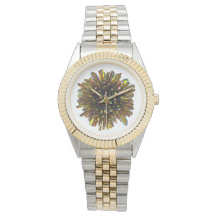 Montre Sphère en cristal de couleur de l'or des hommes d