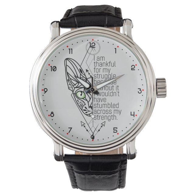 Montre 😻 Sphynx avec sagesse (devant)