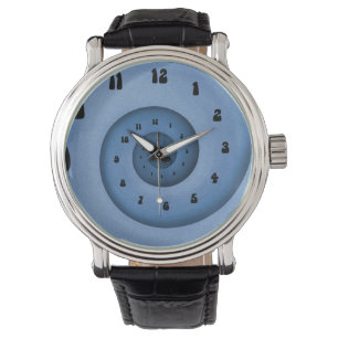 Montre Spirale bleue