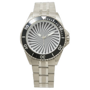 Montre spirale hypnotique de disque