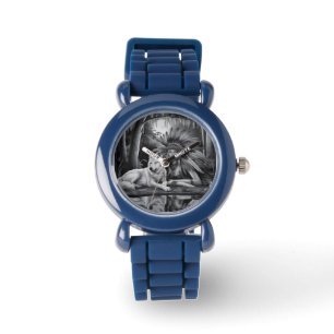 Montre Spirit of the Wild : Femme indienne et Loup