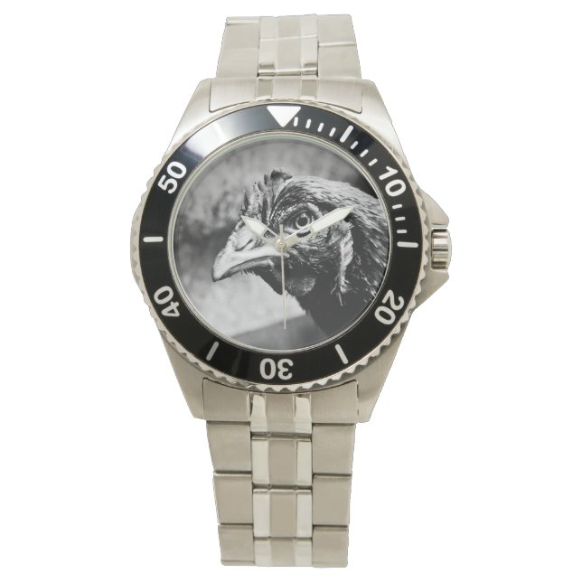 Montre spiritueux et poulets (devant)