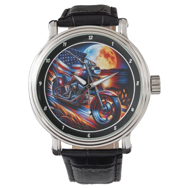 Montre Sport Bike, American Moonlit Ride. (devant)