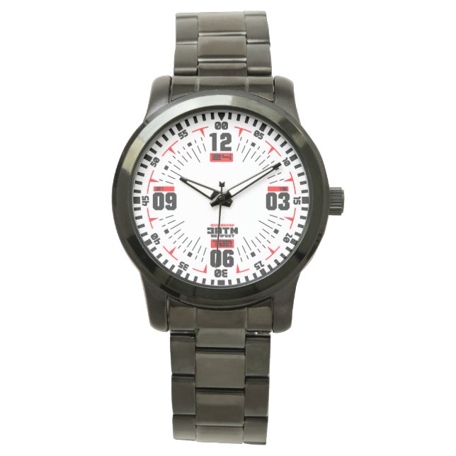 Montre Sport élégant moderne blanc (devant)