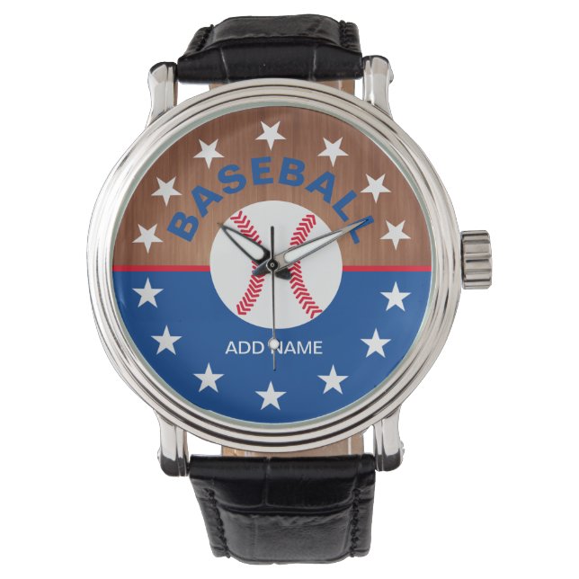 Montre Sports de baseball personnalisés (devant)