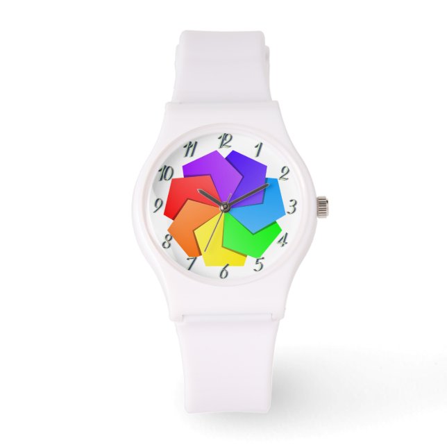 Montre Sprial coloré Conçu eWatch Femmes Sporty (Recto)