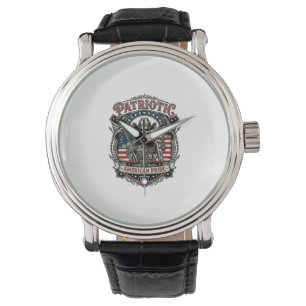 Montre Squelette Cowboy Patriotique Squelette Patriote So
