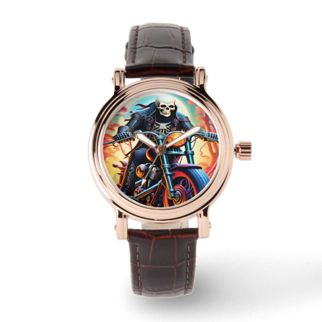 Montre Squelette Traverser la grotte des feux (Recto)