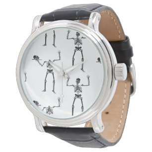 Montre Squelettes d'Halloween, des friandises ou un sort,