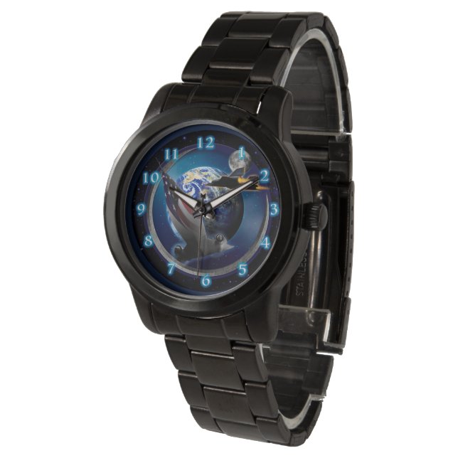 MONTRE SR-71 HAUTS RANGERS EN OISEAUX NOIRS (Incliné)