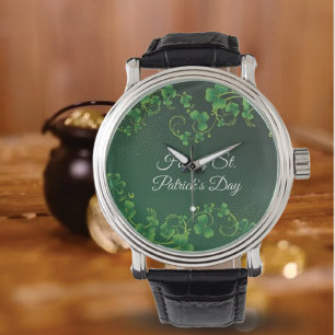 Montre St. Patrick's Day Green Vine Shamrock Irish Party