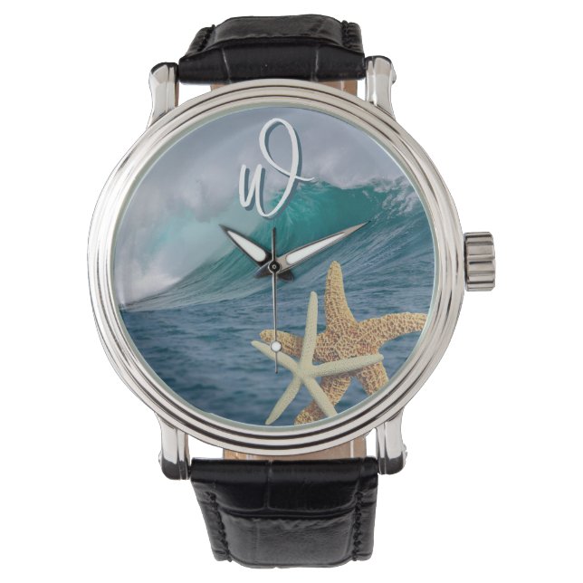 Montre Starfish Ocean Wave Single Initial Wistwatch (devant)