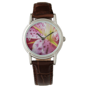 Montre Stargazer Lily brillant Magenta Floral