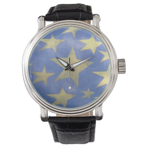 Montre Starry Blue et Gold Watch