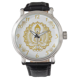 Montre Statue De Bouddha Avec Lotus