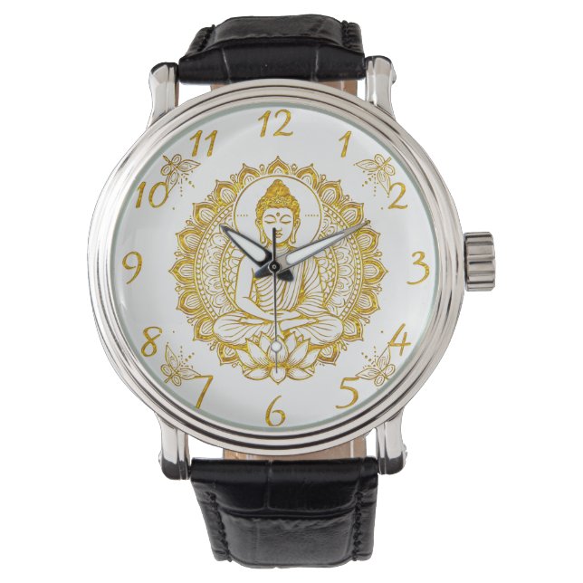 Montre Statue De Bouddha Avec Lotus (devant)