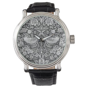 Montre Strawberry Thief Grey, William Morris