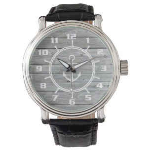 Montre Style authentique Bois Thème nautique rustique