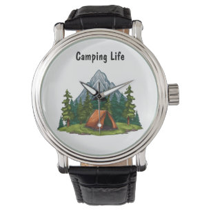 Montre Style de vie de camping en montagne et aventure en