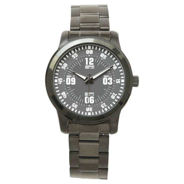 Montre Style d'opérations tactiques militaires noir (devant)