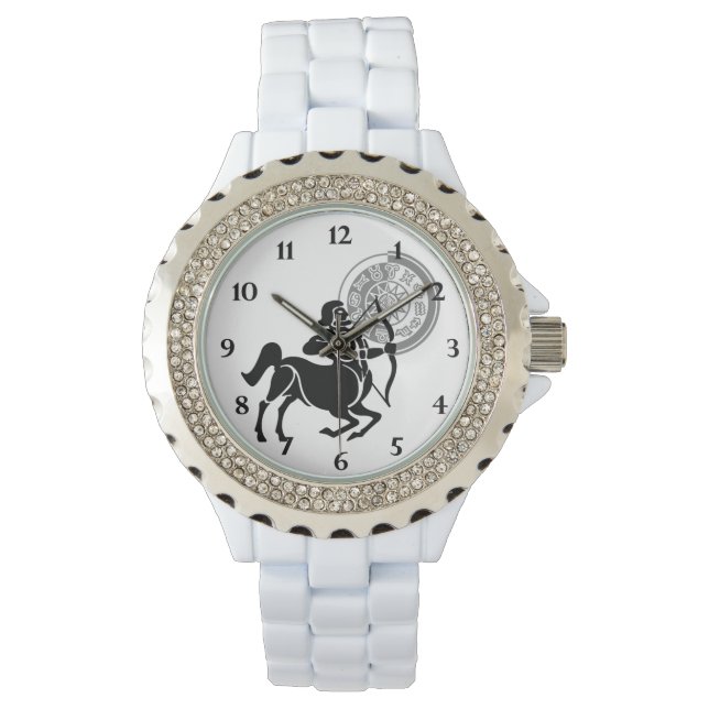 Montre Style grec Sagittarius Archer Zodiac Graphique (devant)