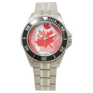 Montre Style posé canadien CANADA de feuille d'érable