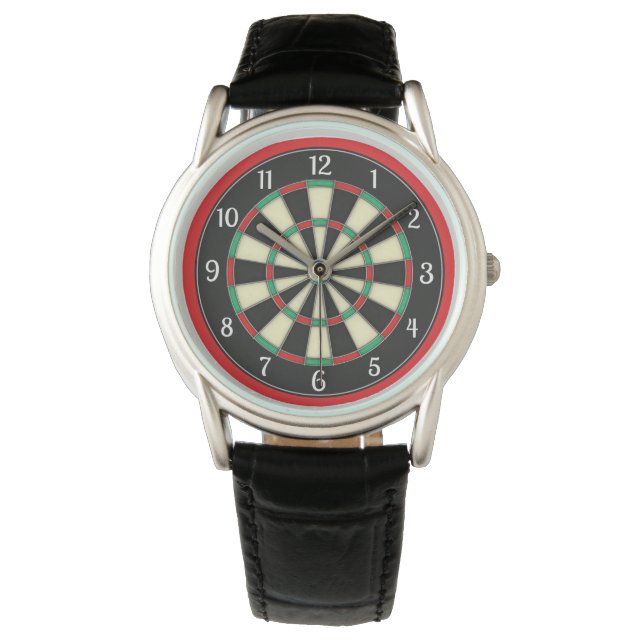Montre Style sportif Cible de flechettes (devant)