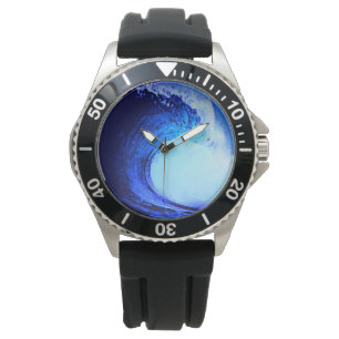 Montre Style Surf cool Vague bleue