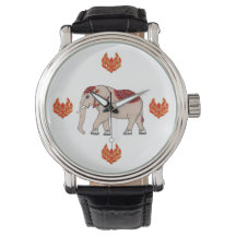 Style thaïlandais éléphant pour montres.