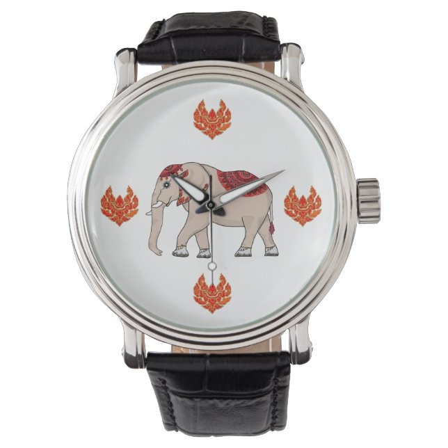 Montre Style thaïlandais éléphant pour montres. (devant)