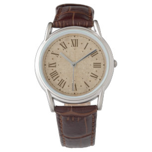 Montre Style vintage et lettres romaines