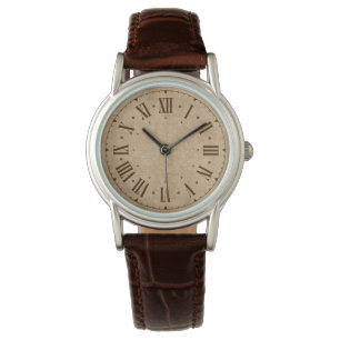 Montre Style vintage et lettres romaines