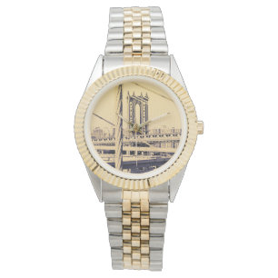 Montre style vintage, pont de Brooklyn