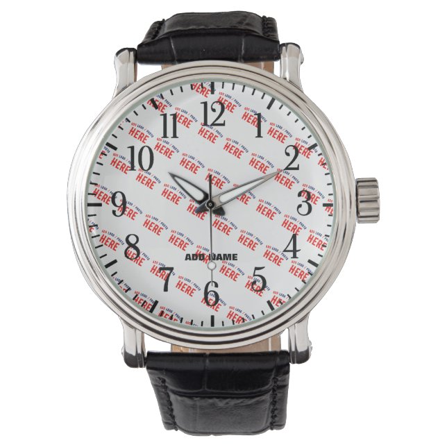 MONTRE STYLISH MODERN CUSTOMIZABLE WHITE VERIFIED BRANDED (devant)