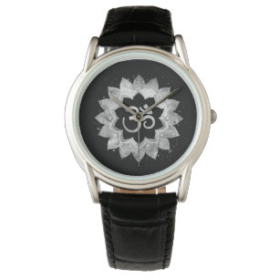 Montre *~* Subtil OM AUM Grey Méditation Mandala
